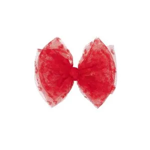 Baby Bling Bows Cherry Hearts Tulle Fab Clip Baby Bling Bows Cherry Hearts Tulle Fab Clip