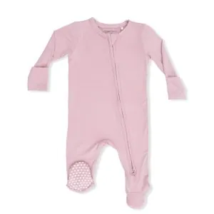 Angel Dear Solid Peachskin Bamboo Viscose 2 Way Zipper Footie