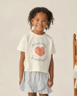 Rylee + Cru Boxy Tee in Americas Sweetheart