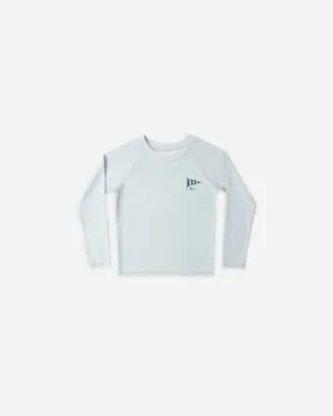 Rylee + Cru Long Sleeve Rashguard in Light Blue