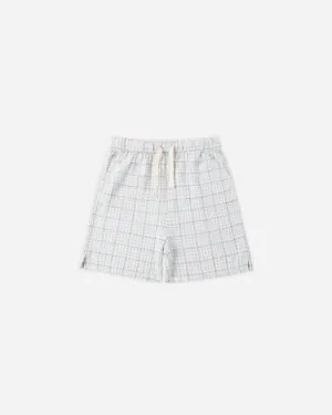 Rylee + Cru Perry Short in Light Blue Plaid