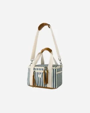 Rylee + Cru Cooler Bag in Navy Stripe