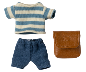 Maileg Clothes and Brown Bag Big Brother Mouse