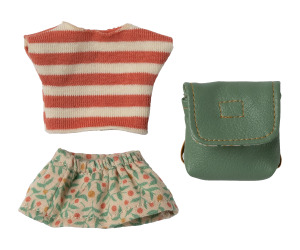 Maileg Clothes and Green Bag for Big Sister Mouse