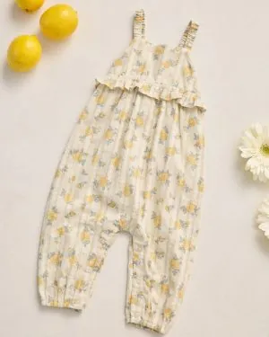 Rylee + Cru Kinsley Jumpsuit Lemon Ditsy Flower