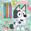 Simon & Schuster Bluey: Muffin's World Color & Activity Book with Crayons
