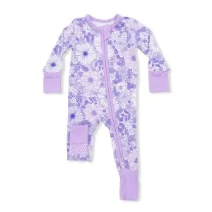 Angel Dear Lacy Lavender Floral  Convertible Romper