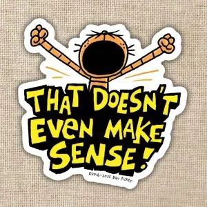 Kingdom of Threads That Doesn't Even Make Sense Sticker Dog Man Kingdom of Threads That Doesn't Even Make Sense Sticker Dog Man