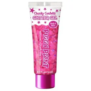 Piggy Paint Glitter Gel Body & Hair Neon Pink