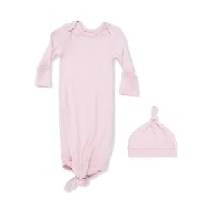 Angel Dear Solid Veiled Pink Knotted Gown and Hat Angel Dear Solid Veiled Pink Knotted Gown and Hat