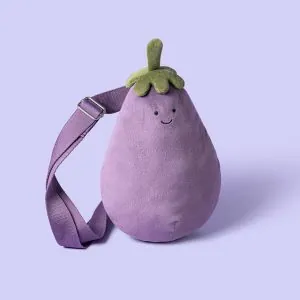 Jellycat Amuseables Eggplant Bum Bag Jellycat Amuseables Eggplant Bum Bag
