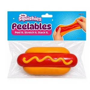Showcase Taba Squishies Peelables Hot Dog