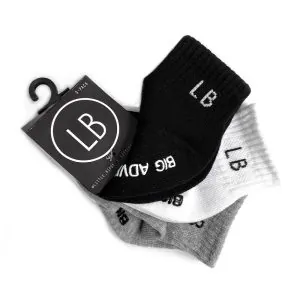 Little Bipsy Sock 3-Pack - White Little Bipsy Sock 3-Pack - White