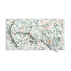 Colored Organics Hattie Bow Wrap Merion Floral Laguna + Shell Colored Organics Hattie Bow Wrap Merion Floral Laguna + Shell