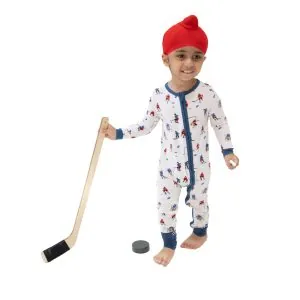 Angel Dear Hockey Players Bamboo Convertible Romper Angel Dear Hockey Players Bamboo Convertible Romper