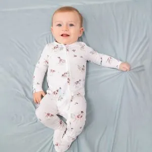 Angel Dear Pointer Pups and Duck Buddies Bamboo Zipper Footie Angel Dear Pointer Pups and Duck Buddies Bamboo Zipper Footie