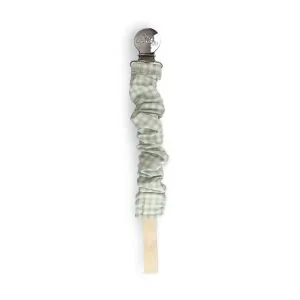 Itzy Ritzy Ritzy Cinch Green Gingham - Pacifier Strap