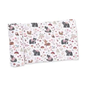 Angel Dear Southern Woodland Animals Pink Bamboo Swaddle Blanket Angel Dear Southern Woodland Animals Pink Bamboo Swaddle Blanket