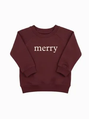 Colored Organics Merry Portland Lightweight Pullover in Pomegranate Colored Organics Merry Portland Lightweight Pullover in Pomegranate